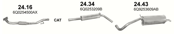 Tłumik Seat Cordoba 1.4i 16V