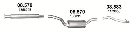 Tłumik Ford Focus Focus MK2 (2004 - 2011) 2.0 TDCi