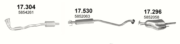 Tłumik Opel Astra Astra II (1998-2004) 1.4i 16V