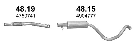 Tłumik Saab 9-3 I (1998 - 2002) 2.0i 16V Turbo Aero