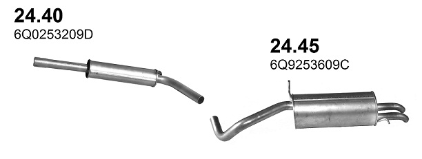 Tłumik Seat Cordoba 1.9 TDI
