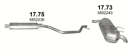 Tłumik Opel Signum 1.8i 16V