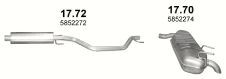 Tłumik Opel Signum 2.2 DTi