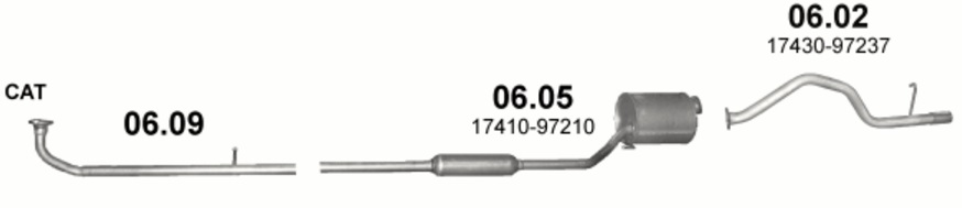 Tłumik Daihatsu Cuore 1.0 12V