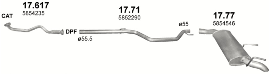 Tłumik Opel Signum 1.9 CDTi