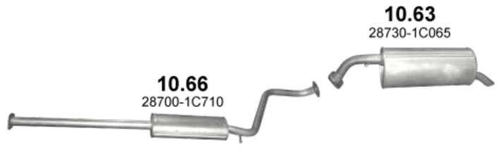 Tłumik Hyundai Getz 1.4i 16V