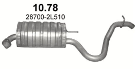 Tłumik Hyundai i30 I (2007 - 2012) 1.6 CRDi