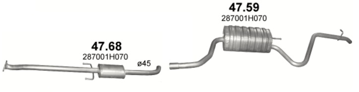 Tłumik Kia Ceed 1.6i 16V