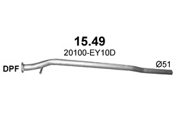 Tłumik Nissan Qashqai I (2007 - 2013) 1.5 dCi