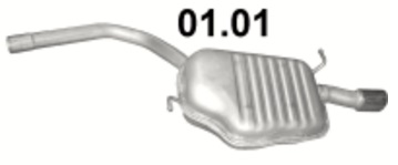 Tłumik Audi A4 B7 (2004 - 2008) 2.0i 20V