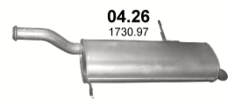 Tłumik Citroen C4 Picasso / C4 Grand Picasso I (2006 - 2013) 1.8i 16V