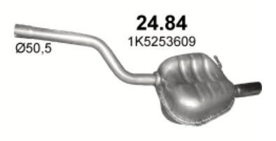 Tłumik Skoda Octavia II (2004 - 2013) 1.6 8V
