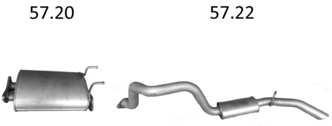 Tłumik SSANGYONG Musso 2.3 D