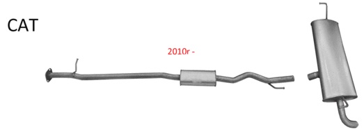 Tłumik Nissan Qashqai I (2007 - 2013) 2.0i 16V