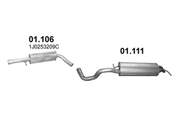 Tłumik Volkswagen Golf IV (1997-2005) 1.8
