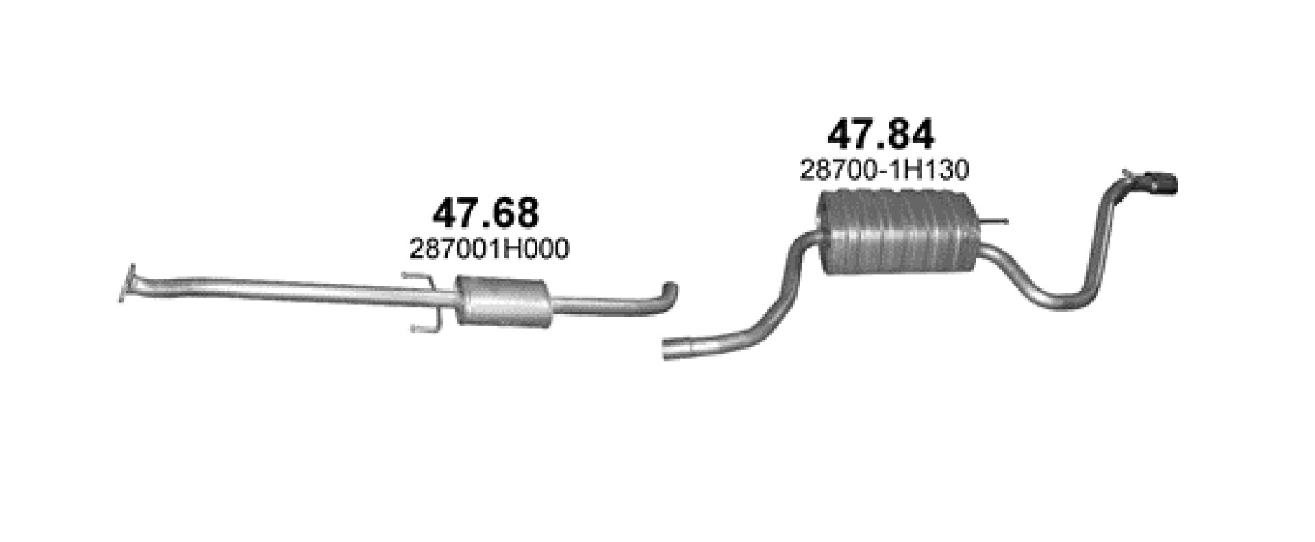 Tłumik Kia Pro Ceed 1.6i 16V