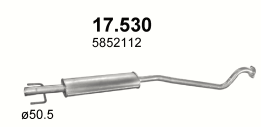 Tłumik Opel Astra Astra II (1998-2004) 1.4i 16V