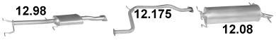 Tłumik Mazda 626 2.2