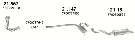 Tłumik Renault R 19 1.8