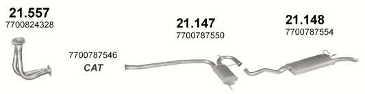 Tłumik Renault R 19 1.8