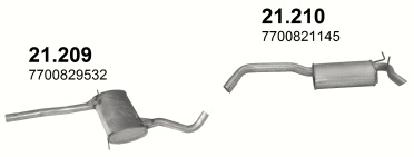 Tłumik Renault Safrane 2.0i 8V