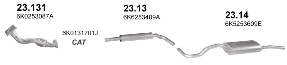 Tłumik Seat Cordoba 1.6i