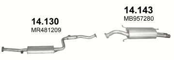 Tłumik Mitsubishi Carisma 1.8 GDI