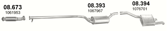 Tłumik Ford Focus Focus MK1 (1998-2004) 1.8 TDi