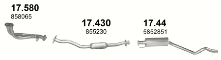 Tłumik Opel Astra Astra I (1991-2002) 1.6i 16V