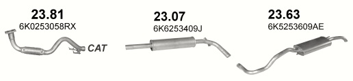 Tłumik Seat Cordoba 1.4i