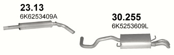 Tłumik Seat Cordoba Vario 1.9 TDi