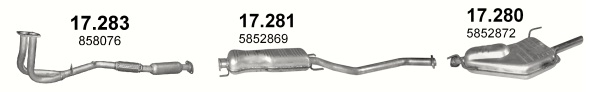 Tłumik Opel Vectra Vectra B (1995-2002) 1.8i