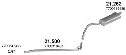 Tłumik Renault Kangoo Kangoo I (1998-2003) 1.2i